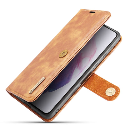 For Samsung Galaxy S21 5G DG.MING Crazy Horse Texture Flip Detachable Magnetic Leather Case with Holder & Card Slots & Wallet(Brown) - Galaxy S21 5G Cases by DG.MING | Online Shopping South Africa | PMC Jewellery | Buy Now Pay Later Mobicred