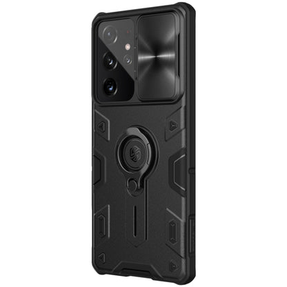 For Samsung Galaxy S21 Ultra 5G NILLKIN Shockproof CamShield Armor Protective Case with Invisible Ring Holder(Black) - Galaxy S21 Ultra 5G Cases by NILLKIN | Online Shopping South Africa | PMC Jewellery