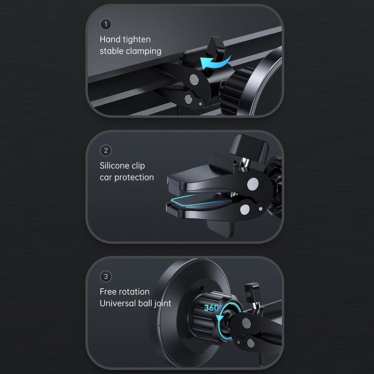 JOYROOM JR-ZS240 15W Max Car Magnetic Wireless Charge Holder - Wireless Charger Holders by JOYROOM | Online Shopping South Africa | PMC Jewellery