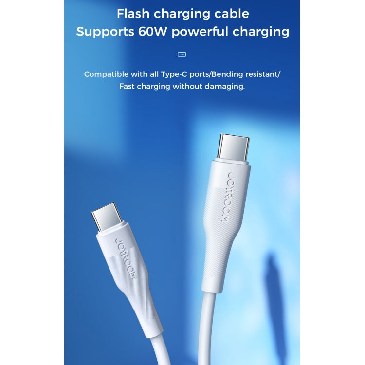 JOYROOM S-1230M3 60W PD Type-C / USB-C to Type-C / USB-C Fast Charging Data Cable, Length:1.2m(White) - USB-C & Type-C Cable by JOYROOM | Online Shopping South Africa | PMC Jewellery