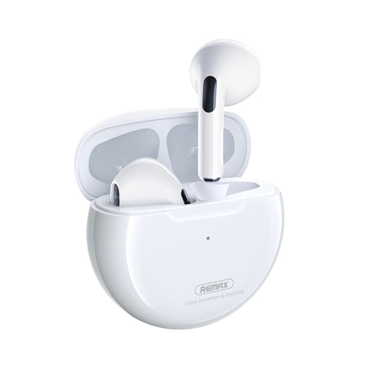 Remax TWS-50i Bluetooth 5.1 True Wireless Stereo Music Bluetooth Earphone(White) - TWS Earphone by REMAX | Online Shopping South Africa | PMC Jewellery | Buy Now Pay Later Mobicred