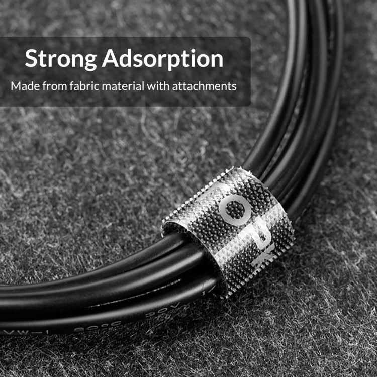 4 PCS TOPK Reusable & Dividable Nylon Tie-wraps Hook and Loop Fastener Cable Ties, Length:2m - free shipping - PMC TechLife - Order now!