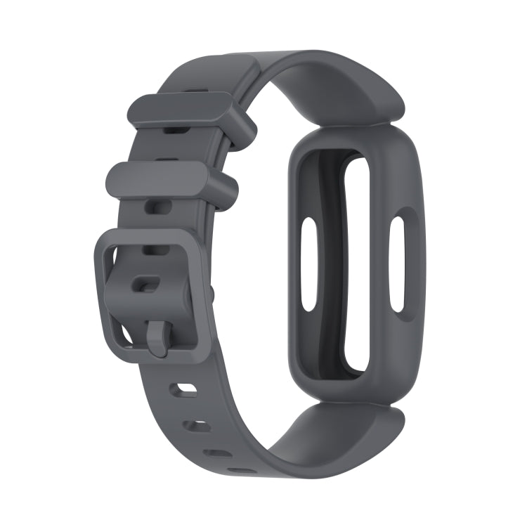 For Fitbit Inspire 2 Silicone Watch Band(Dark Grey) - Watch Bands by PMC TechLife | Online Shopping South Africa | PMC TechLife | Buy Now Pay Later Mobicred