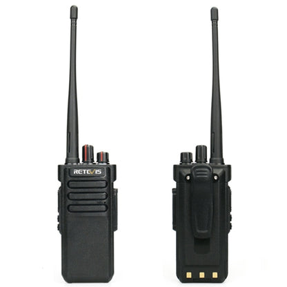 RETEVIS RT29 10W UHF 400-480MHz 16CHS Two Way Radio Handheld Walkie Talkie, US Plug(Black) - Handheld Walkie Talkie by RETEVIS | Online Shopping South Africa | PMC Jewellery