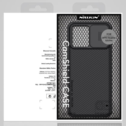 For OPPO Realme 8 / 8 Pro NILLKIN Black Mirror Series PC Camshield Full Coverage Dust-proof Scratch Resistant Case(Black) - Realme Cases by NILLKIN | Online Shopping South Africa | PMC Jewellery