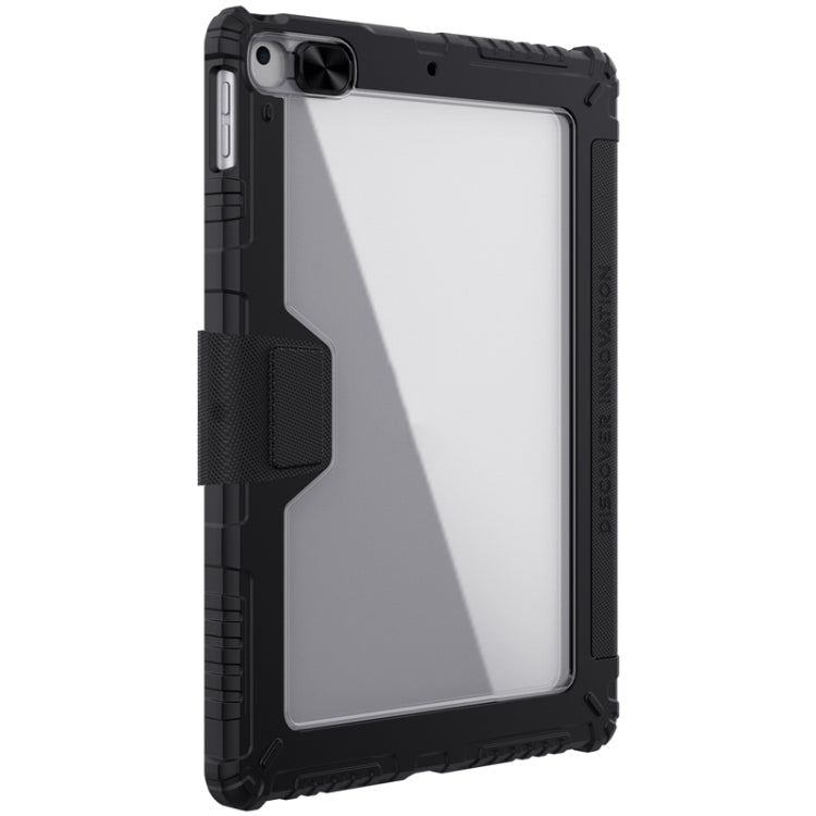 For iPad 10.2 2021 / 2020 / 2019 NILLKIN Bumper Pro Horizontal Flip Leather Case with Pen Slot & Holder & Pen Slot Only Supports iPad Pencil 2nd Generation(Black) - iPad 10.2 Cases by NILLKIN | Online Shopping South Africa | PMC Jewellery