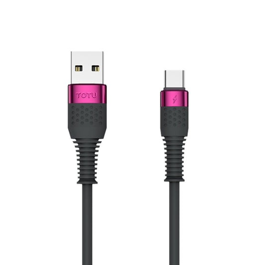 TOTUDESIGN BL-013 Dyson Series 5A USB to USB-C / Type-C Silicone Fast Data Cable, Length: 1.2m(Purple Red) - USB-C & Type-C Cable by TOTUDESIGN | Online Shopping South Africa | PMC Jewellery