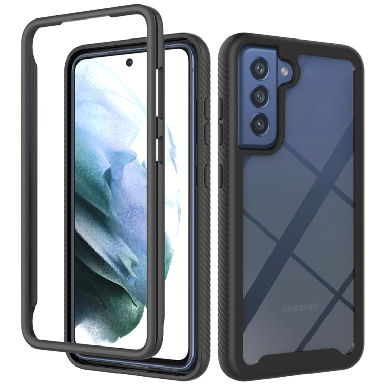 For Samsung Galaxy S21 FE Starry Sky Solid Color Series Shockproof PC + TPU Protective Case(Black) - Galaxy Phone Cases by PMC TechLife | Online Shopping South Africa | PMC TechLife | Buy Now Pay Later Mobicred