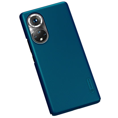 For Honor 50 Pro NILLKIN Frosted Concave-convex Texture PC Protective Case(Peacock Blue) - Honor Cases by NILLKIN | Online Shopping South Africa | PMC Jewellery