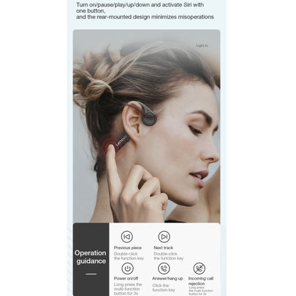 Lenovo X4 Bluetooth 5.0 Waterproof Bone Conduction Wireless Bluetooth Earphone(Black) - Bluetooth Earphone by Lenovo | Online Shopping South Africa | PMC Jewellery | Buy Now Pay Later Mobicred