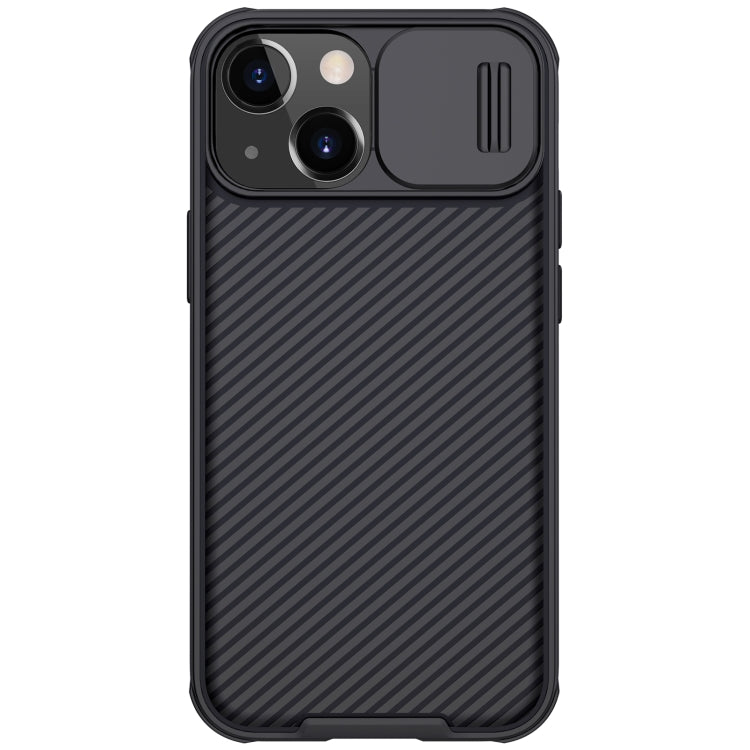For iPhone 13 NILLKIN Black Mirror Pro Series Camshield Full Coverage Dust-proof Scratch Resistant Phone Case(Black) - iPhone 13 Cases by NILLKIN | Online Shopping South Africa | PMC Jewellery