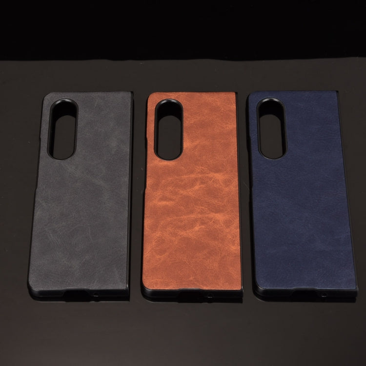 For Samsung Galaxy Z Fold3 5G Shockproof Sheep Skin PC + PU + TPU Case(Black) - free shipping - PMC TechLife - Order now!