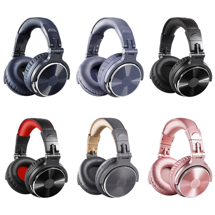 OneOdio Pro-10 Head-mounted Noise Reduction Wired Headphone with Microphone, Color:Black Red - free shipping - PMC TechLife - Order now!