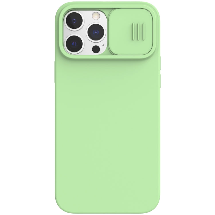 For iPhone 13 Pro NILLKIN CamShield MagSafe Magnetic Liquid Silicone + PC Full Coverage Case (Green) - iPhone 13 Pro Cases by NILLKIN | Online Shopping South Africa | PMC Jewellery