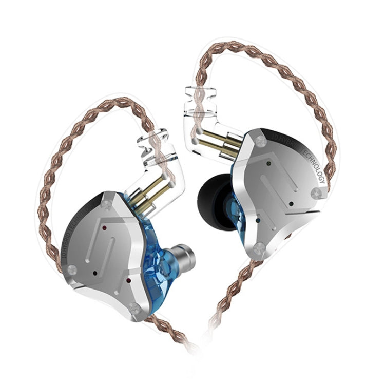 KZ ZS10 Pro 10-unit Ring Iron Gaming In-ear Wired Earphone, Standard Version(Blue) - free shipping - PMC TechLife - Order now!