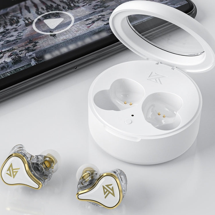 KZ SK10 1DD+1BA Hybrid Technology Bluetooth 5.2 True Wireless TWS Earphone(White) - TWS Earphone by KZ | Online Shopping South Africa | PMC Jewellery | Buy Now Pay Later Mobicred