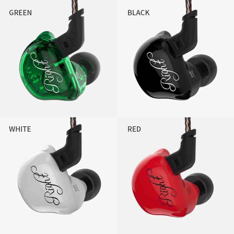 KZ ZSR 6-unit Ring Iron In-ear Wired Earphone, Mic Version(Red) - free shipping - PMC TechLife - Order now!