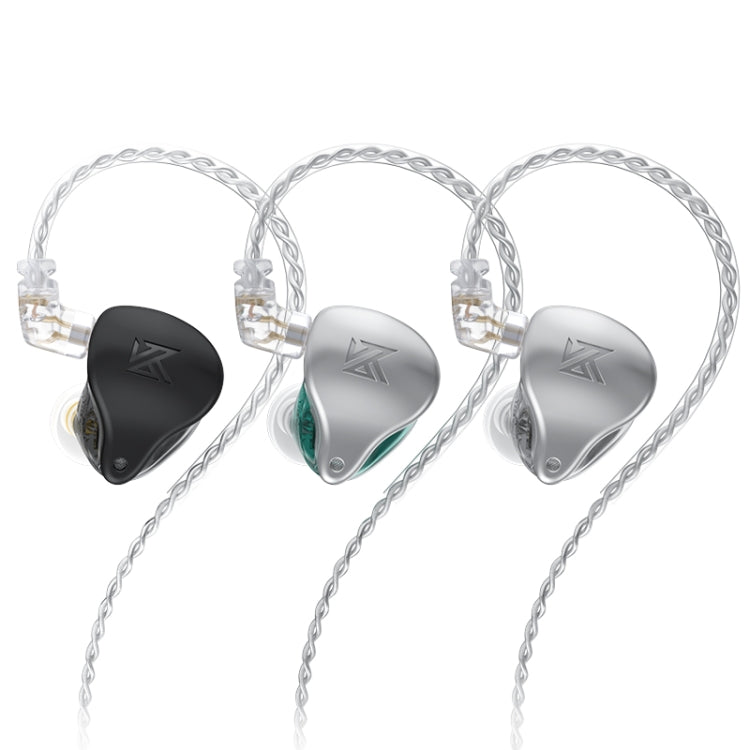 KZ AST 24-unit Balance Armature Monitor HiFi In-Ear Wired Earphone No Mic(Silver) - In Ear Wired Earphone by KZ | Online Shopping South Africa | PMC Jewellery | Buy Now Pay Later Mobicred