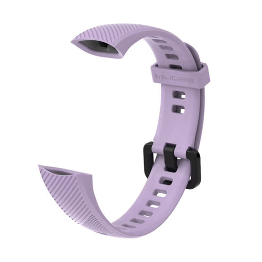 For Honor Band 4 / 5 MIJOBS Breathable Silicone Watch Band(Purple) - Smart Wear by MIJOBS | Online Shopping South Africa | PMC Jewellery