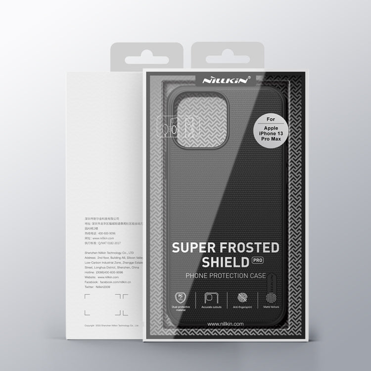 For iPhone 13 Pro Max NILLKIN Frosted Shield Pro Magnetic Magsafe Phone Case (Black) - iPhone 13 Pro Max Cases by NILLKIN | Online Shopping South Africa | PMC Jewellery