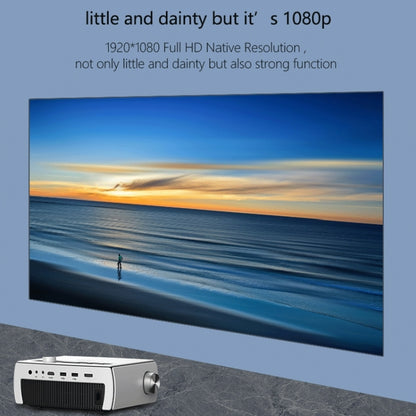 YG430 Android Version 1920x1080 2500 Lumens Portable Home Theater LCD HD Projector, Plug Type:UK Plug(Silver) - Mini Projector by PMC Jewellery | Online Shopping South Africa | PMC Jewellery