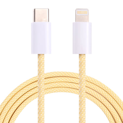 12W PD USB-C / Type-C to 8 Pin Data Cable, Cable Length: 1m(Yellow) - 2 in 1 Cable by PMC Jewellery | Online Shopping South Africa | PMC Jewellery