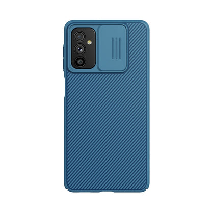 For Samsung Galaxy M52 5G NILLKIN Black Mirror Series Camshield PC Phone Case(Blue) - Galaxy Phone Cases by NILLKIN | Online Shopping South Africa | PMC Jewellery