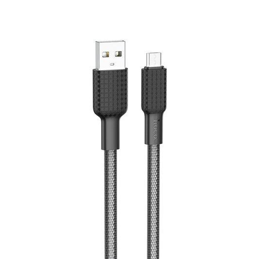 hoco X69 Micro USB Jaeger Charging Data Cable, Length: 1m(Black White) - Micro USB Cable by hoco | Online Shopping South Africa | PMC Jewellery