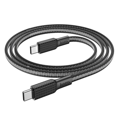 hoco X69 60W Type-C / USB-C to Type-C / USB-C Jaeger Charging Data Cable, Length: 1m(Black White) - USB-C & Type-C Cable by hoco | Online Shopping South Africa | PMC Jewellery