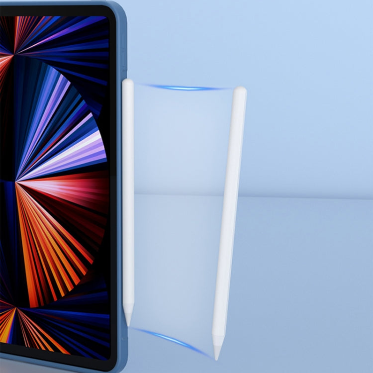 For iPad Pro 11 inch 2022 / 2021 / 2020 Mutural Silicone Microfiber Tablet Case(Light Blue) - free shipping - PMC TechLife - Order now!