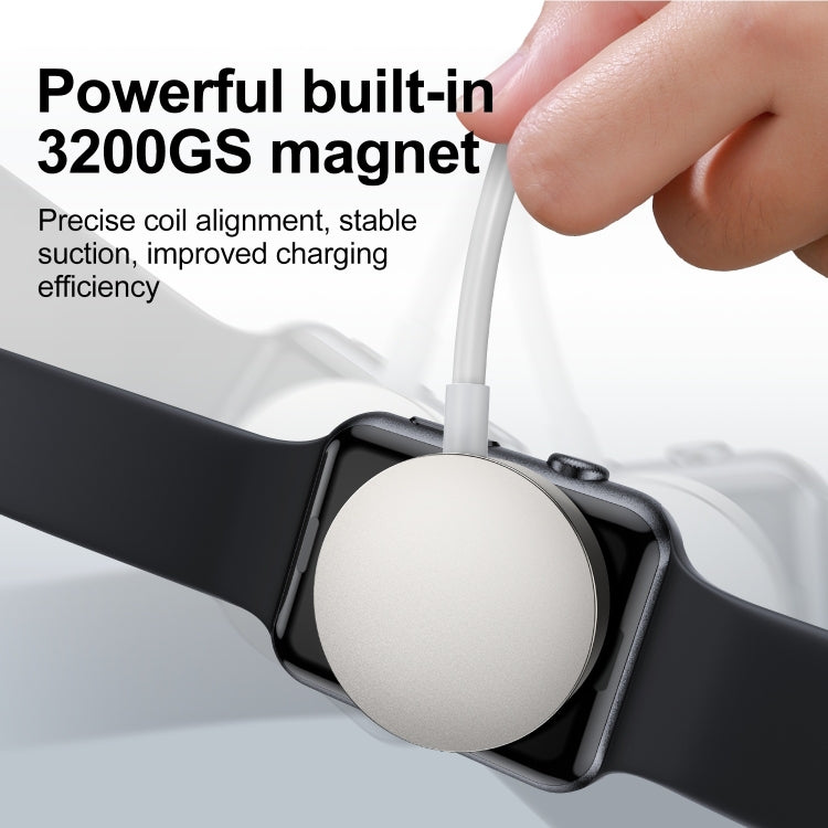 JOYROOM S-IW004 Type-C / USB-C to 8 Pin Magnetic Charging Cable, Length: 1.2m(White) - free shipping - PMC TechLife - Order now!