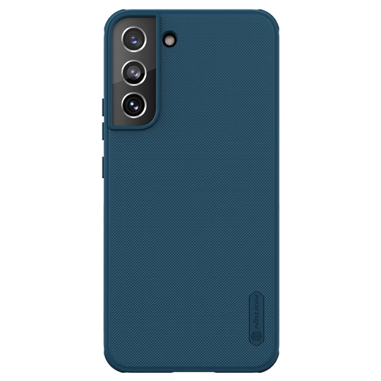 For Samsung Galaxy S22 5G NILLKIN Super Frosted Shield Pro PC + TPU Phone Case(Blue) - Galaxy S22 5G Cases by NILLKIN | Online Shopping South Africa | PMC Jewellery