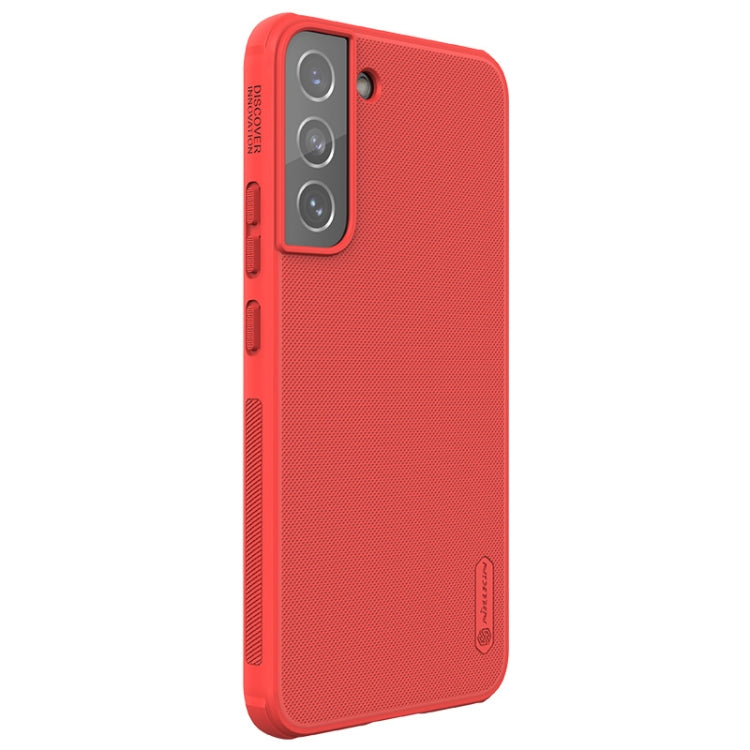 For Samsung Galaxy S22+ 5G NILLKIN Super Frosted Shield Pro PC + TPU Phone Case(Red) - Galaxy S22+ 5G Cases by NILLKIN | Online Shopping South Africa | PMC Jewellery