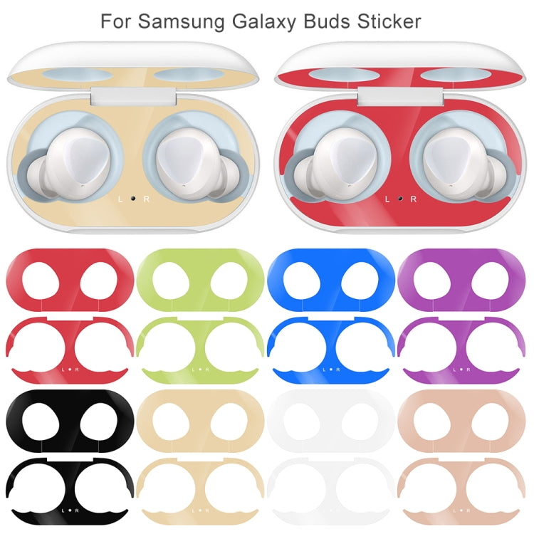 For Galaxy Buds Wireless Bluetooth Earphone Metal Protective Sticker(White) - Protective Sticker by PMC Jewellery | Online Shopping South Africa | PMC Jewellery