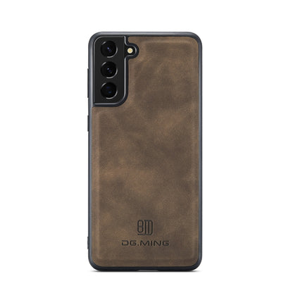 For Samsung Galaxy S22 5G DG.MING M1 Series 3-Fold Multi Card Wallet Phone Case(Coffee) - Galaxy S22 5G Cases by DG.MING | Online Shopping South Africa | PMC Jewellery | Buy Now Pay Later Mobicred