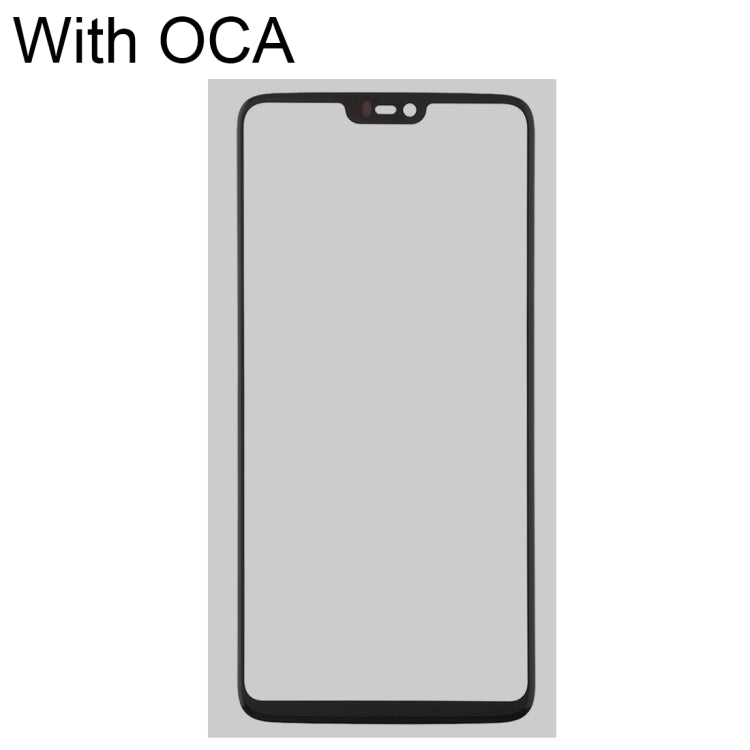 For OnePlus 6 Front Screen Outer Glass Lens with OCA Optically Clear Adhesive - LCD Related Parts by PMC Jewellery | Online Shopping South Africa | PMC Jewellery