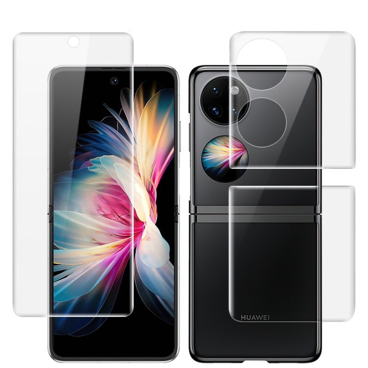 1 Sets imak Curved Full Screen Hydrogel Film (Outer Screen + Back + Inner Screen) For Huawei P50 Pocket - Huawei Tempered Glass by imak | Online Shopping South Africa | PMC TechLife | Buy Now Pay Later Mobicred