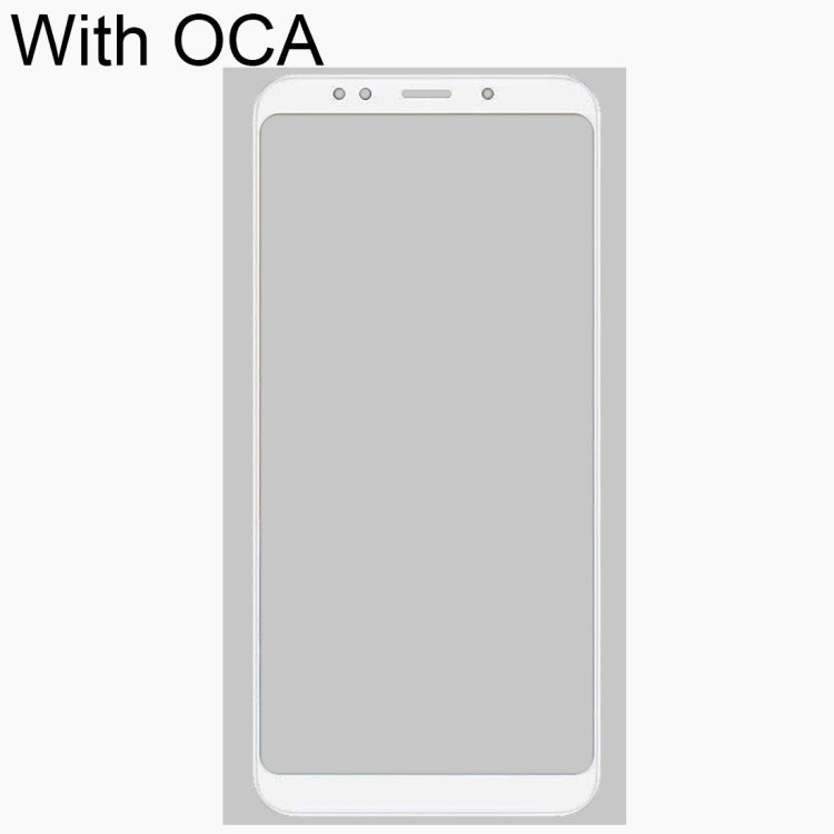 Front Screen Outer Glass Lens with OCA Optically Clear Adhesive for Xiaomi Redmi 5 Plus(White) - LCD Related Parts by PMC Jewellery | Online Shopping South Africa | PMC Jewellery