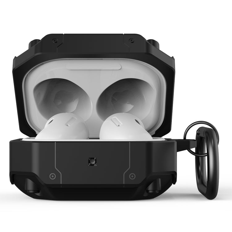 For Samsung Galaxy Buds 2 / Buds Pro / Buds Live / Buds 2 Pro Mecha Hardware TPU Earphone Protective Case with Hook(Red) - free shipping - PMC TechLife - Order now!