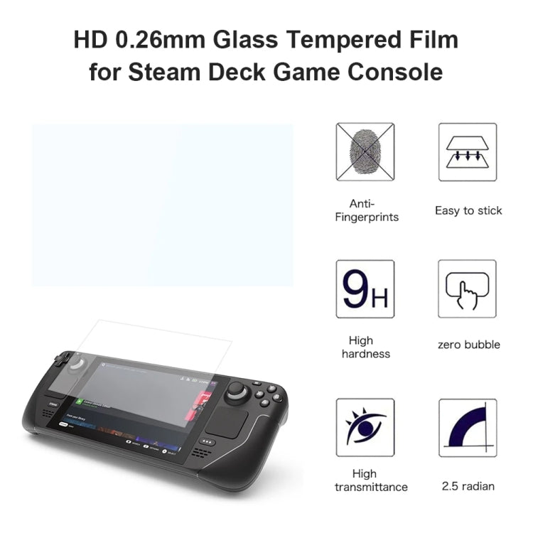 0.26mm 9H 2.5D Tempered Glass Film For Steam Deck Game Console - Accessories by PMC Jewellery | Online Shopping South Africa | PMC Jewellery