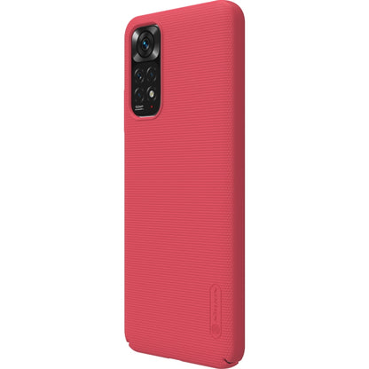 For Xiaomi Redmi Note 11 4G Global NILLKIN Frosted PC Phone Case(Red) - Xiaomi Cases by NILLKIN | Online Shopping South Africa | PMC Jewellery