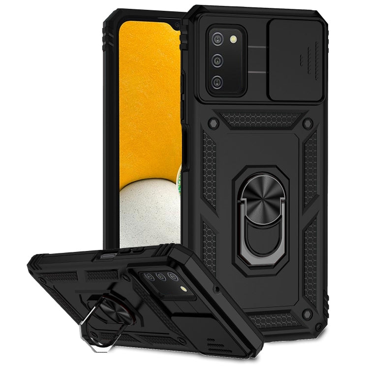 For Samsung Galaxy A02s / A03s 166mm Sliding Camshield Holder Phone Case(Black) - free shipping - PMC TechLife - Order now!