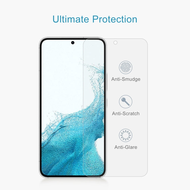 For Samsung Galaxy S22 5G 10pcs 0.26mm 9H 2.5D Tempered Glass Film, Fingerprint Unlocking Is Not Supported - Galaxy S22 5G Tempered Glass by PMC Jewellery | Online Shopping South Africa | PMC Jewellery