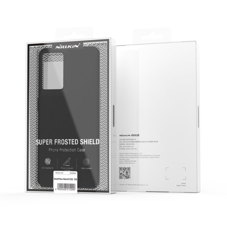 For OnePlus Nord CE 2 5G NILLKIN Frosted PC Phone Case(Black) - OnePlus Cases by NILLKIN | Online Shopping South Africa | PMC Jewellery