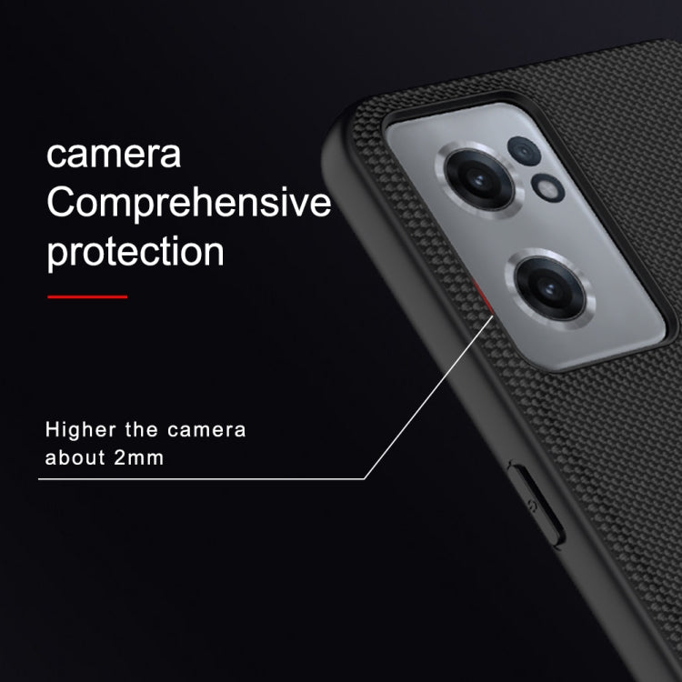 For OnePlus Nord CE 2 5G NILLKIN 3D Texture Nylon Fiber PC+TPU Phone Case(Black) - OnePlus Cases by NILLKIN | Online Shopping South Africa | PMC Jewellery