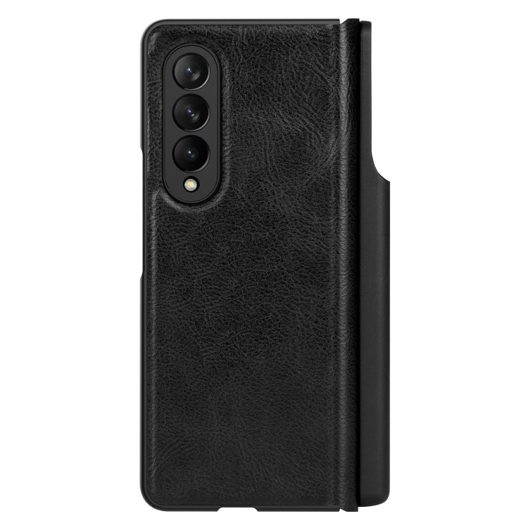 For Samsung Galaxy Z Fold3 / W22 5G NILLKIN QIN Series Crazy Horse Texture Leather Case(Black) - Galaxy Phone Cases by NILLKIN | Online Shopping South Africa | PMC Jewellery