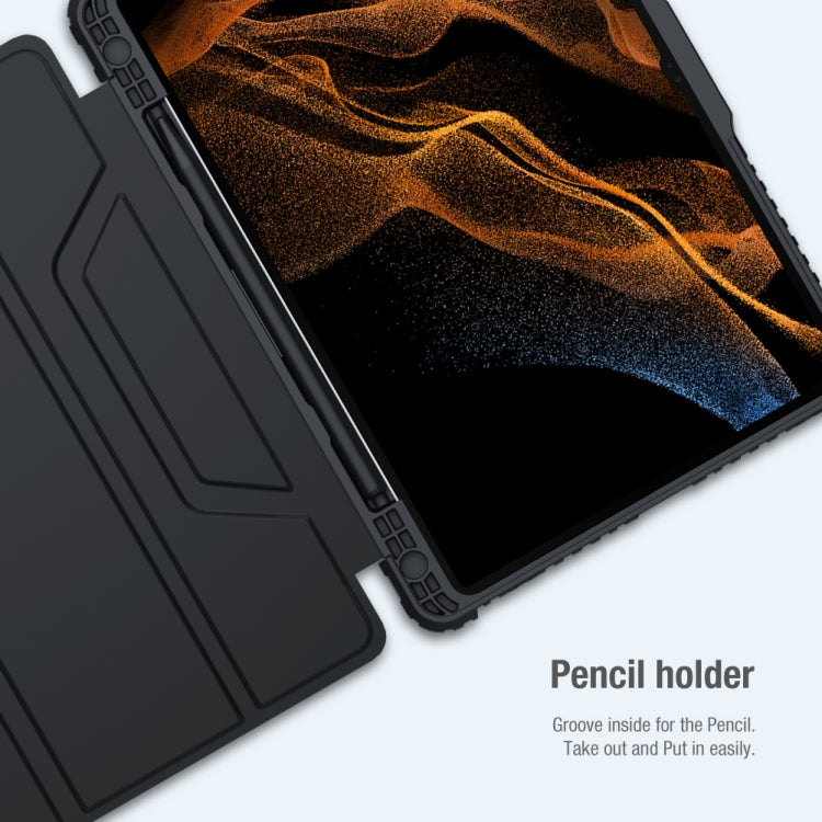 For Samsung Galaxy Tab S8 NILLKIN Bumper Pro Camshield Tablet Leather Case(Blue) - free shipping - PMC TechLife - Order now!
