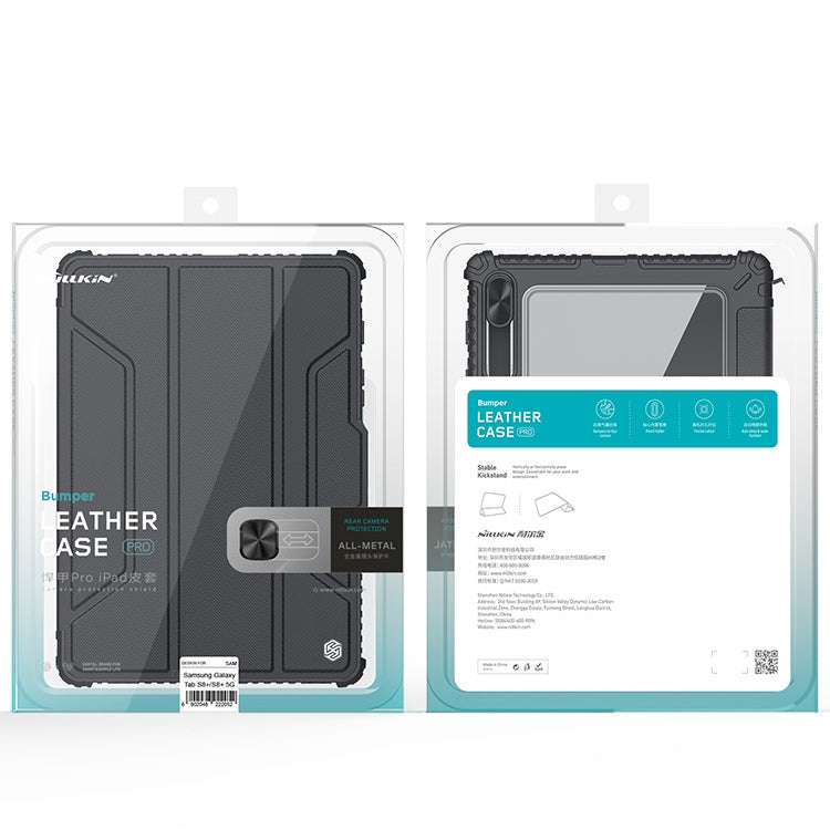 For Samsung Galaxy Tab S8 NILLKIN Bumper Pro Camshield Tablet Leather Case(Blue) - free shipping - PMC TechLife - Order now!