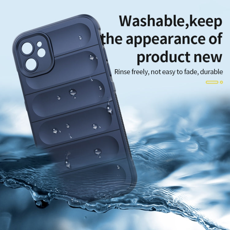 For iPhone 12 Pro Magic Shield TPU + Flannel Phone Case(Black) - iPhone 12 / 12 Pro Cases by PMC TechLife | Online Shopping South Africa | PMC TechLife | Buy Now Pay Later Mobicred