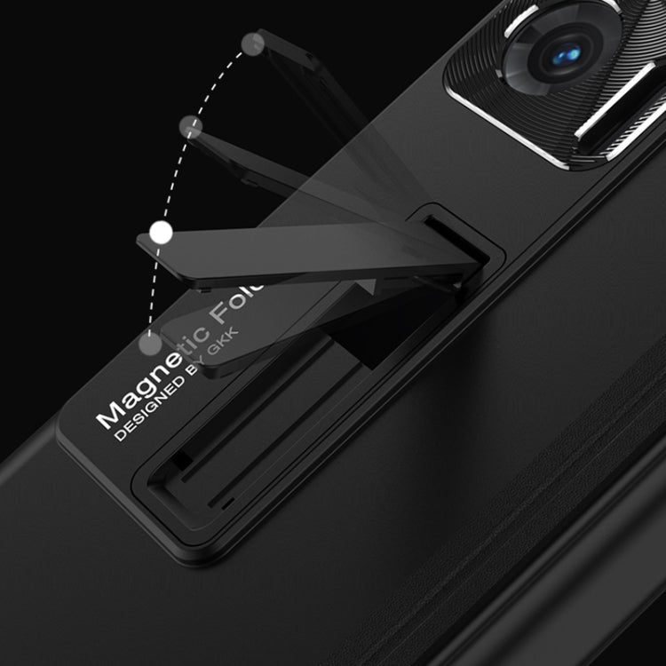 For Honor Magic V 5G GKK Magnetic Hinge Full Coverage Phone Case(Silver) - Honor Cases by GKK | Online Shopping South Africa | PMC Jewellery
